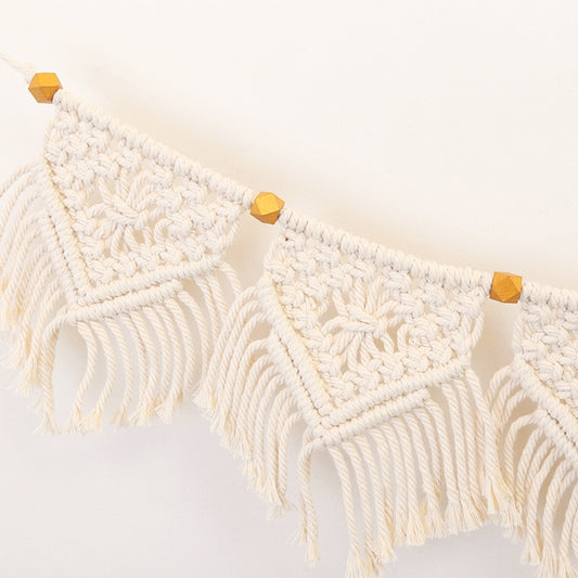 Macrame Fringed Woven Tapestry