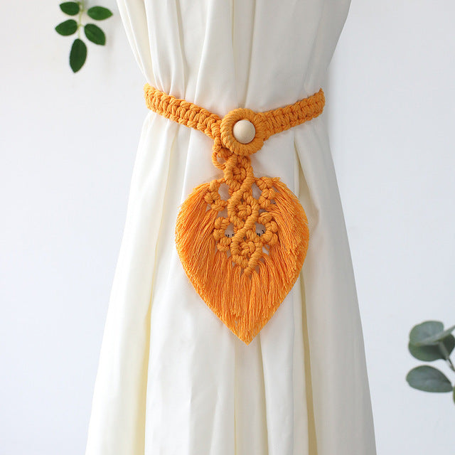 Macrame Curtain Tieback Rope