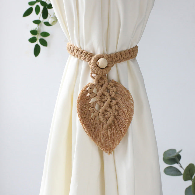 Macrame Curtain Tieback Rope